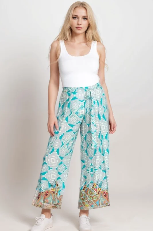 Johnny Was Dandridge Wrap Pants Plus Size CSW4722 Boho Chic