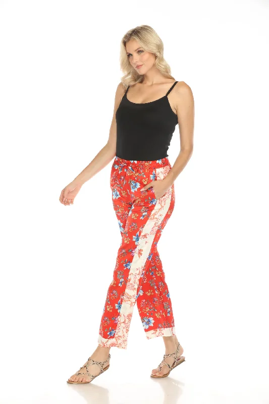 Johnny Was Tanila Lux Floral Silk Pants C63424A3 Boho Chic