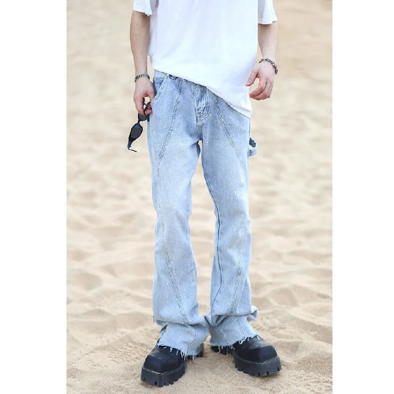 Tattered Hem Style Jeans