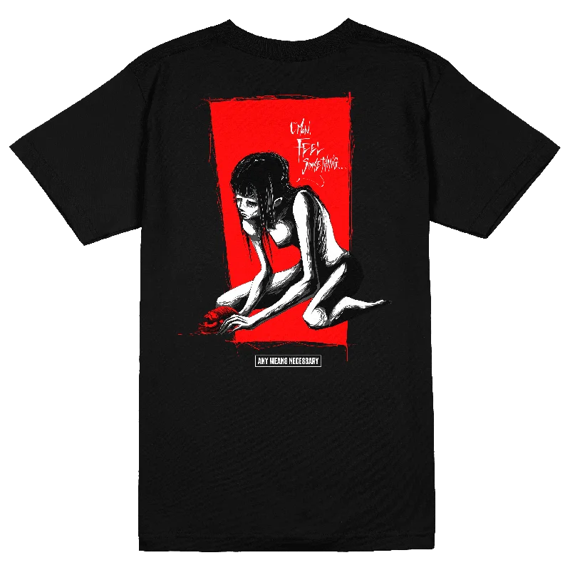 Feel Something T-Shirt Black