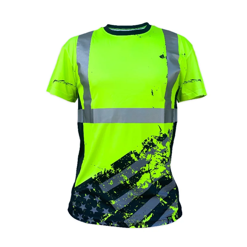 SafetyShirtz SS360º American Grit Class 2 Type-R Reflective Safety T-Shirt