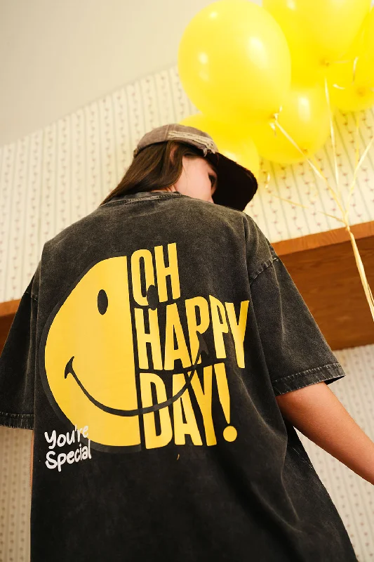 Smiley Originals Happy Day Oversized T-shirt