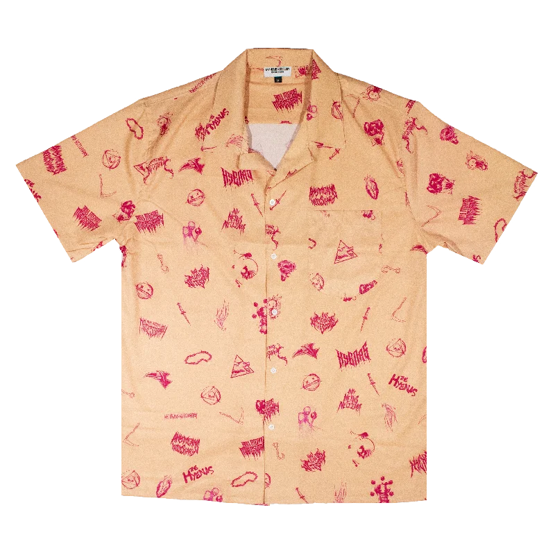 Wingbats Button Up Peach