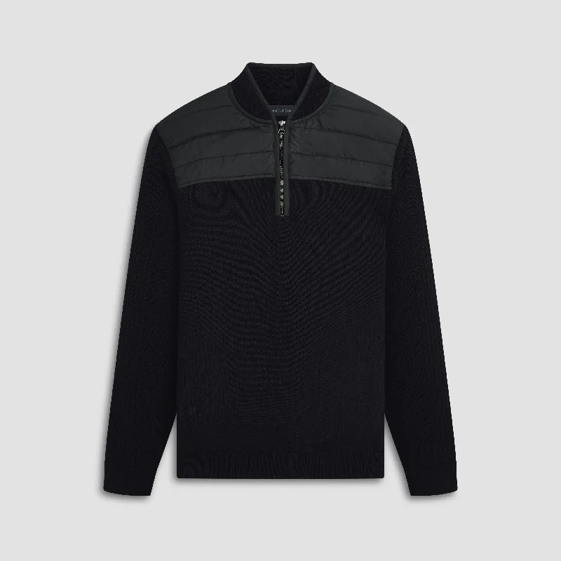 Solid Quarter Zip Sweater