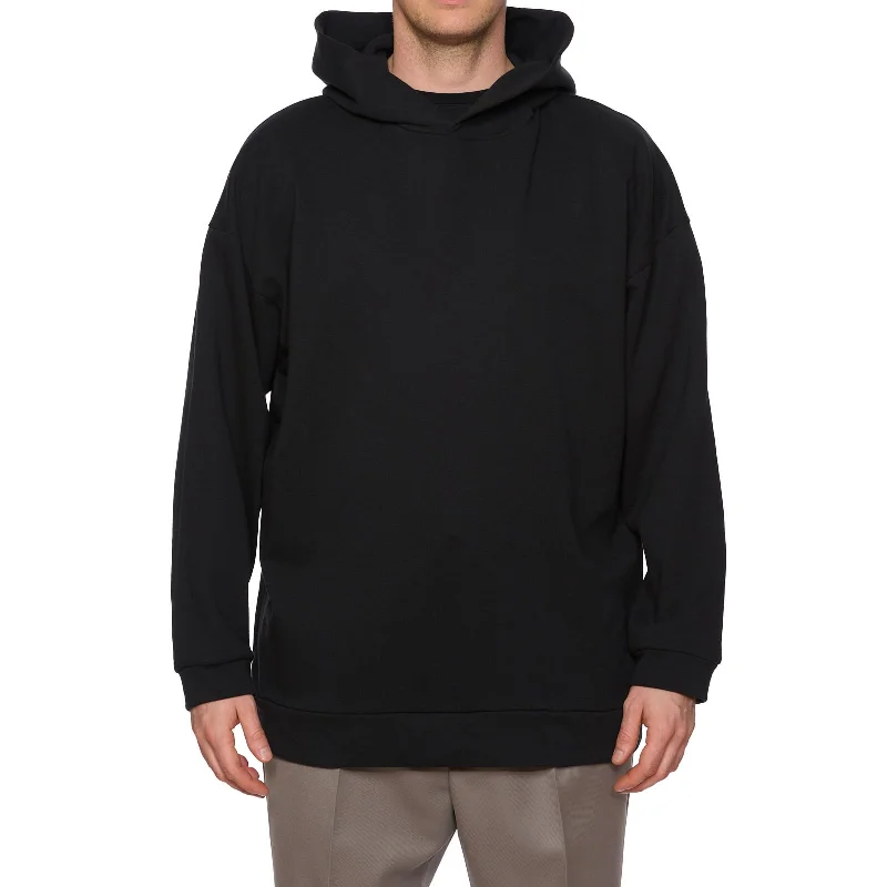 THE ROW "Essoni" Black Essoni Cotton Jersey Hoodie NEW L