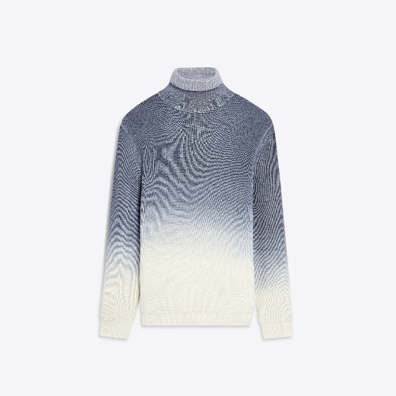 Turtle Neck Dip Dyed Ombre Sweater