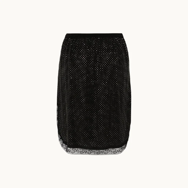 Zadig & Voltaire Jozy Strass Skirt - Noir