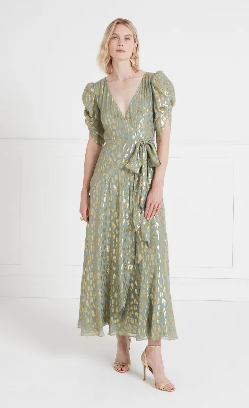 Kyra Wrap Dress - Silt Green