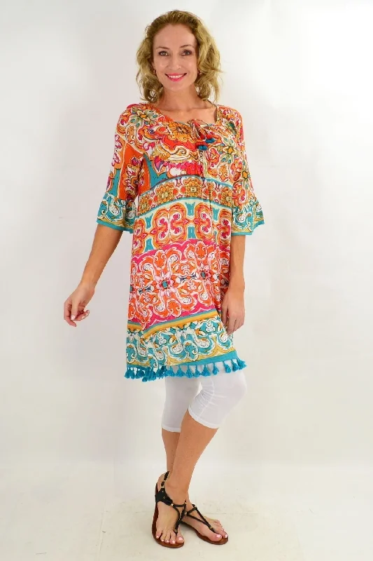 Orientique Mauresque 3/4 sleeve Tunic Dress