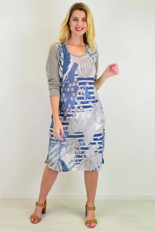 Sea Side Crinkle Tunic Dress