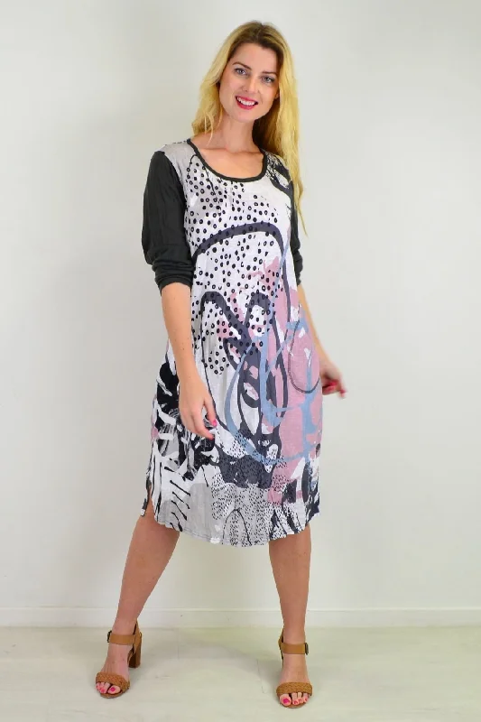 Sweet Caroline Crinkle Tunic Dress