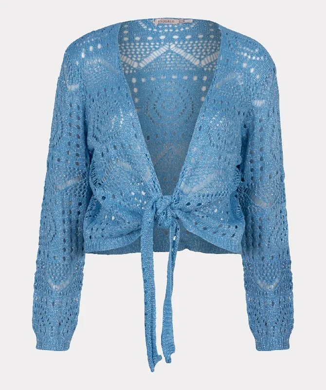 Bolero Jacket In Light Blue