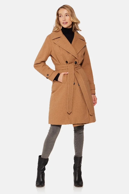 Double Breasted Coat, Camel