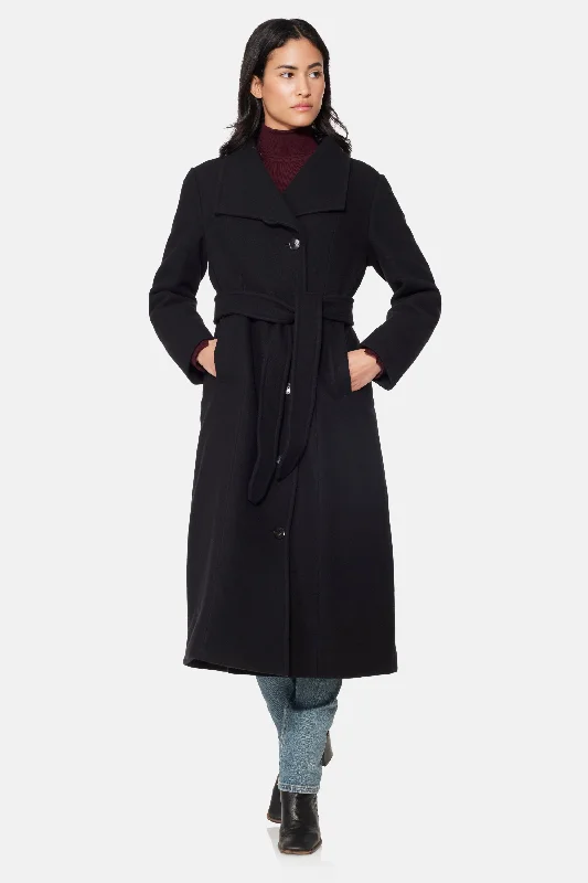 Long City Coat, Black