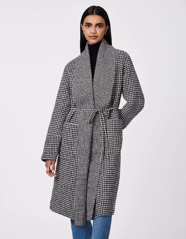 Metro Print-Mix Wool Coat