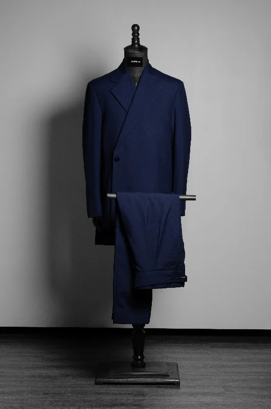 Asymmetrical Navy Suit