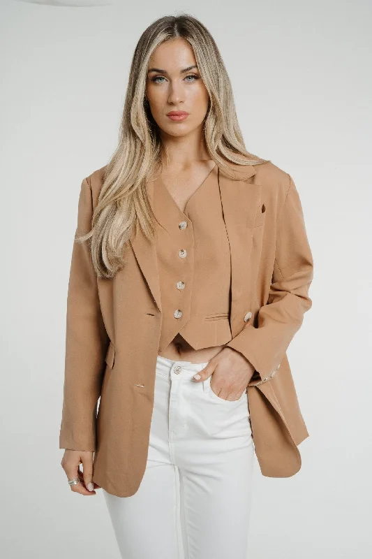 Elsa Blazer In Camel