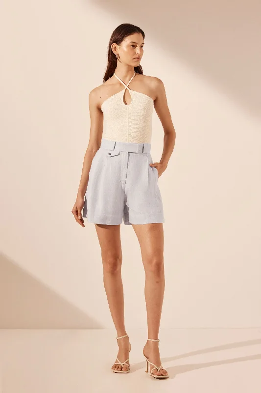 BRISA WIDE LEG SHORT - ICE BLUE